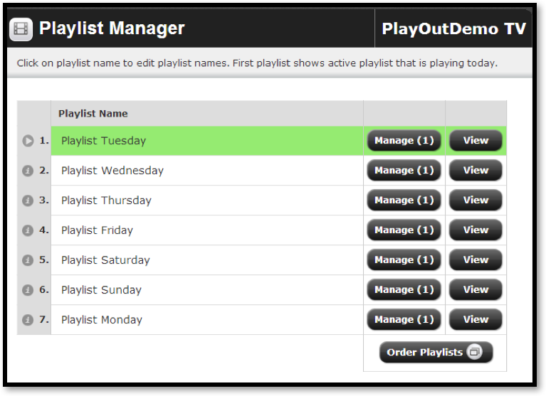 Playlist Manager